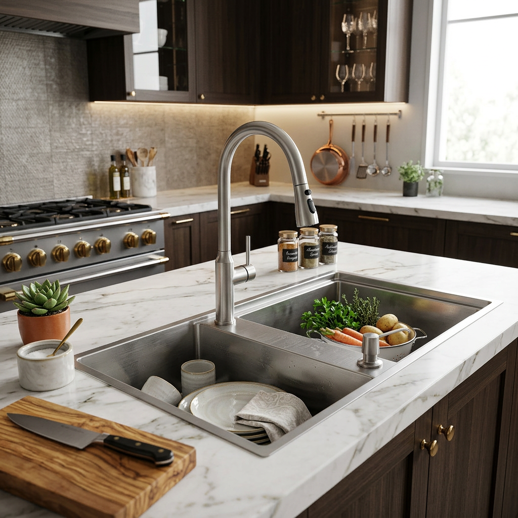 Stainless Steel Kitchen Sink (P02-906) thumbnail 5